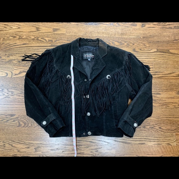 Vintage 80s western leather jacket - Picture 9 of 14